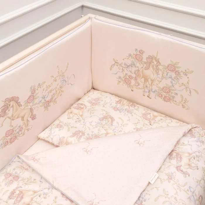 Комплект 6 предметов Lappetti «Волшебные грезы» в прямоугольную детскую кроватку Комплект 6 предметов Lappetti «Волшебные грезы» в прямоугольную детскую кроватку